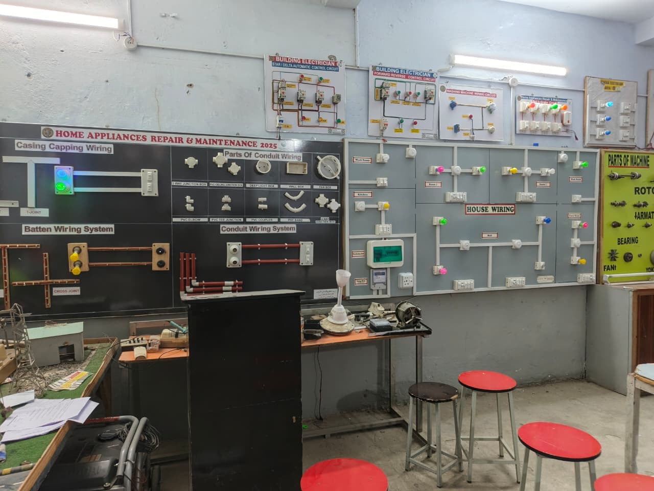 Electrical machines practical session at LCST
