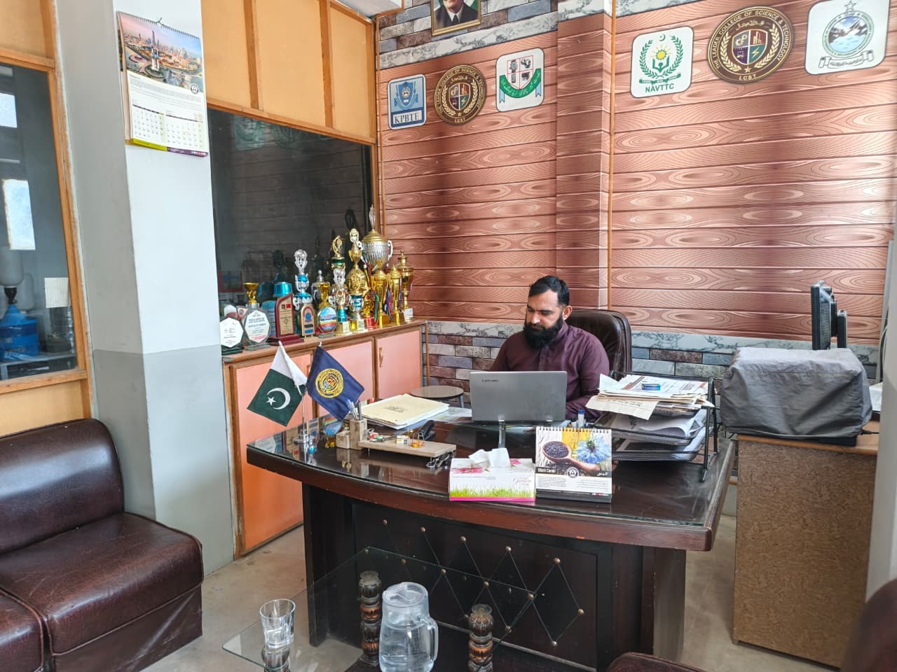 Principal's office at The Leader College of Science & Technology, Havelian Cantt