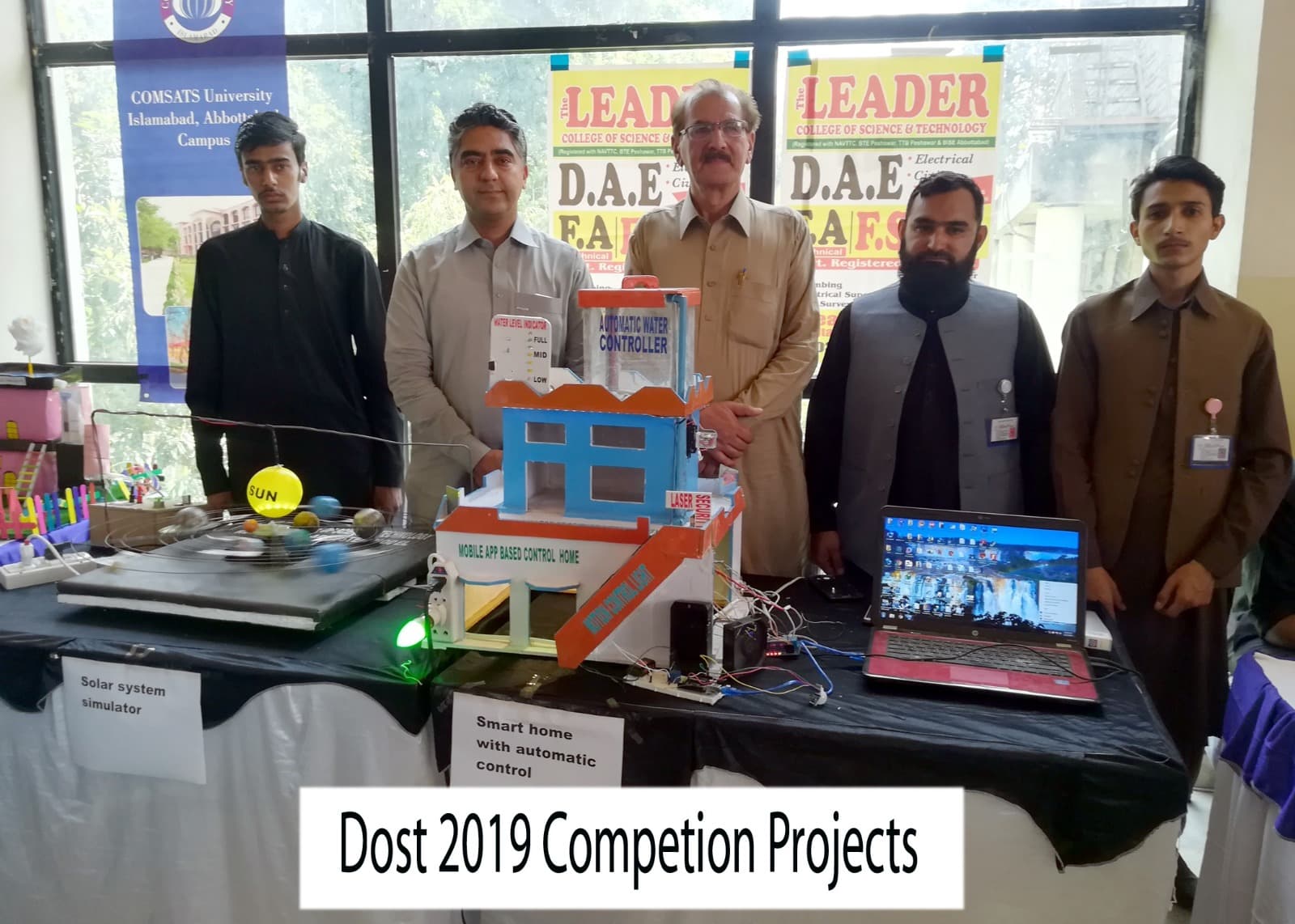 LCST students presenting their technology projects at an exhibition